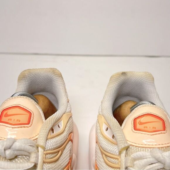 Nike Womens Air Max Plus Tn Running Shoes in White Atomic Orange 10 - Picture 12 of 13